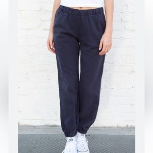 Brandy Melville Navy Rosa Sweatpants